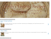 Tablet Screenshot of emilysfavoriterecipes.blogspot.com