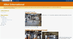 Desktop Screenshot of alleninternational.blogspot.com
