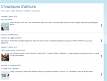 Tablet Screenshot of chroniquesdailleurs.blogspot.com