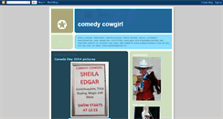 Desktop Screenshot of comedycowgirl.blogspot.com