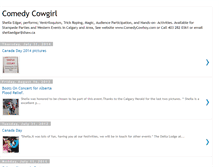 Tablet Screenshot of comedycowgirl.blogspot.com