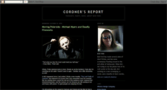 Desktop Screenshot of coronersreport.blogspot.com
