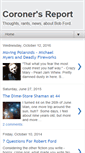 Mobile Screenshot of coronersreport.blogspot.com