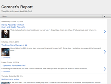 Tablet Screenshot of coronersreport.blogspot.com
