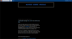 Desktop Screenshot of mundosobre4rodas.blogspot.com