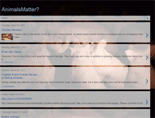 Tablet Screenshot of animalsmatter12.blogspot.com