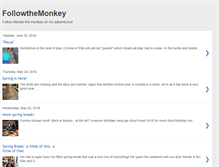 Tablet Screenshot of followthemonkey.blogspot.com