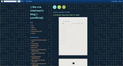 Desktop Screenshot of cca2006-unofficial.blogspot.com