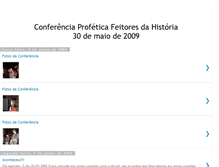 Tablet Screenshot of confeprofeticafeitoresdahistoria.blogspot.com