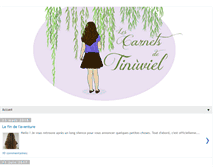 Tablet Screenshot of lescarnetsdetinuviel.blogspot.com