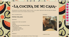 Desktop Screenshot of cocinandoencasa-kharmen.blogspot.com