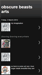 Mobile Screenshot of obscurebeastsarts.blogspot.com