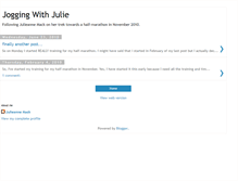 Tablet Screenshot of joggingwithjulie.blogspot.com