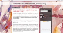 Desktop Screenshot of lovegoesonbereavementsupportblog.blogspot.com