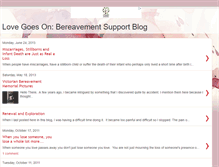 Tablet Screenshot of lovegoesonbereavementsupportblog.blogspot.com