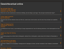 Tablet Screenshot of gewichtsverlustonline.blogspot.com