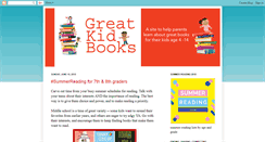Desktop Screenshot of greatkidbooks.blogspot.com