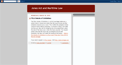 Desktop Screenshot of jones-act-maritime-law.blogspot.com