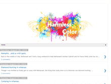 Tablet Screenshot of harmlesscolor.blogspot.com