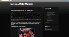 Desktop Screenshot of mexican-metal-maniacs.blogspot.com