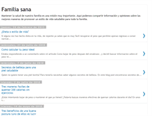 Tablet Screenshot of familiasana.blogspot.com