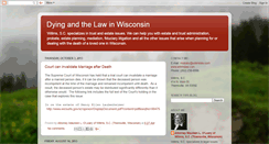 Desktop Screenshot of dyingandthelawinwisconsin.blogspot.com