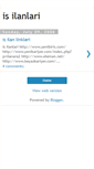 Mobile Screenshot of is-ilanlari.blogspot.com
