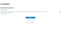 Tablet Screenshot of is-ilanlari.blogspot.com