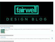 Tablet Screenshot of fairwelldesign.blogspot.com