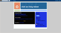 Desktop Screenshot of clubacelongisland.blogspot.com