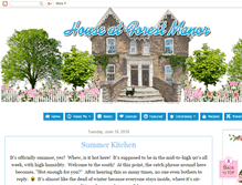 Tablet Screenshot of houseatforestmanor.blogspot.com