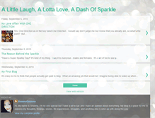 Tablet Screenshot of laughlovesparkle.blogspot.com