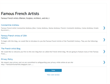 Tablet Screenshot of famousfrenchartists.blogspot.com