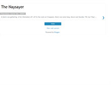 Tablet Screenshot of naysayer.blogspot.com