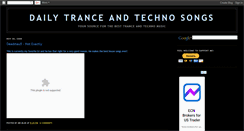 Desktop Screenshot of dailytrancesongs.blogspot.com