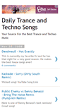 Mobile Screenshot of dailytrancesongs.blogspot.com