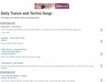 Tablet Screenshot of dailytrancesongs.blogspot.com