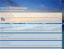 Tablet Screenshot of aarons-cruises.blogspot.com