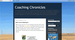 Desktop Screenshot of coachingchronicles.blogspot.com