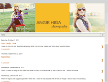 Tablet Screenshot of angiehigaphotography.blogspot.com