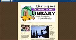 Desktop Screenshot of chesaninglibraryfriends.blogspot.com