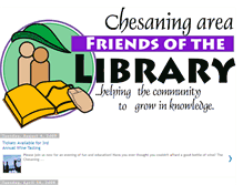 Tablet Screenshot of chesaninglibraryfriends.blogspot.com