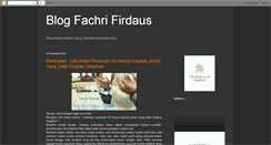Desktop Screenshot of fachriceg.blogspot.com