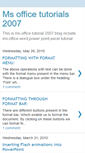 Mobile Screenshot of msofficetutorials2007.blogspot.com