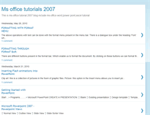 Tablet Screenshot of msofficetutorials2007.blogspot.com
