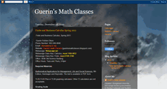 Desktop Screenshot of guerinsmathclasses.blogspot.com