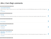 Tablet Screenshot of carn-dogcomments.blogspot.com