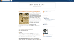 Desktop Screenshot of machinerecordsnews.blogspot.com