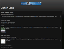 Tablet Screenshot of obrienlabs.blogspot.com