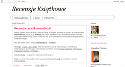 Desktop Screenshot of ksiazkowe-recenzje.blogspot.com